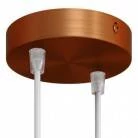 Strak design 2-gaats 120 mm. cilindrische metalen plafondkap