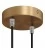 Strak design 2-gaats 120 mm. cilindrische metalen plafondkap