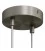 Strak design 2-gaats 120 mm. cilindrische metalen plafondkap