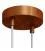 Strak design 2-gaats 120 mm. cilindrische metalen plafondkap