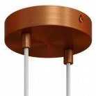 Strak design 2-gaats 120 mm. cilindrische metalen plafondkap