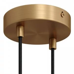 Strak design 2-gaats 120 mm. cilindrische metalen plafondkap
