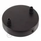 Strak design 2-gaats 120 mm. cilindrische metalen plafondkap