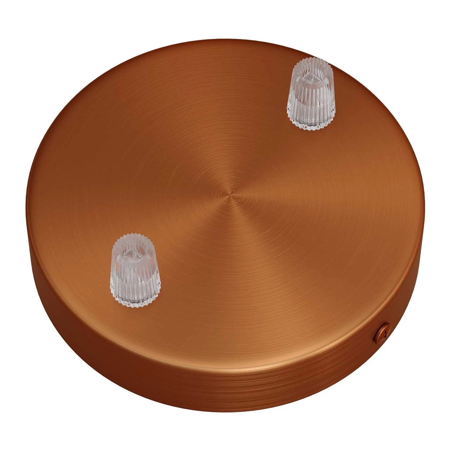 Strak design 2-gaats 120 mm. cilindrische metalen plafondkap
