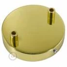 Strak design 2-gaats 120 mm. cilindrische metalen plafondkap
