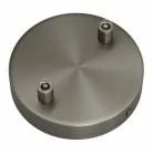 Strak design 2-gaats 120 mm. cilindrische metalen plafondkap