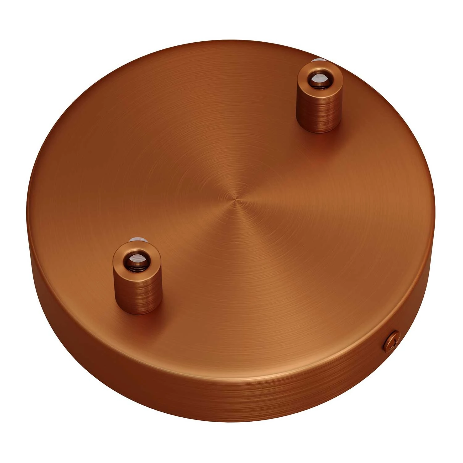 Strak design 2-gaats 120 mm. cilindrische metalen plafondkap
