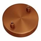 Strak design 2-gaats 120 mm. cilindrische metalen plafondkap