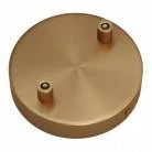 Strak design 2-gaats 120 mm. cilindrische metalen plafondkap