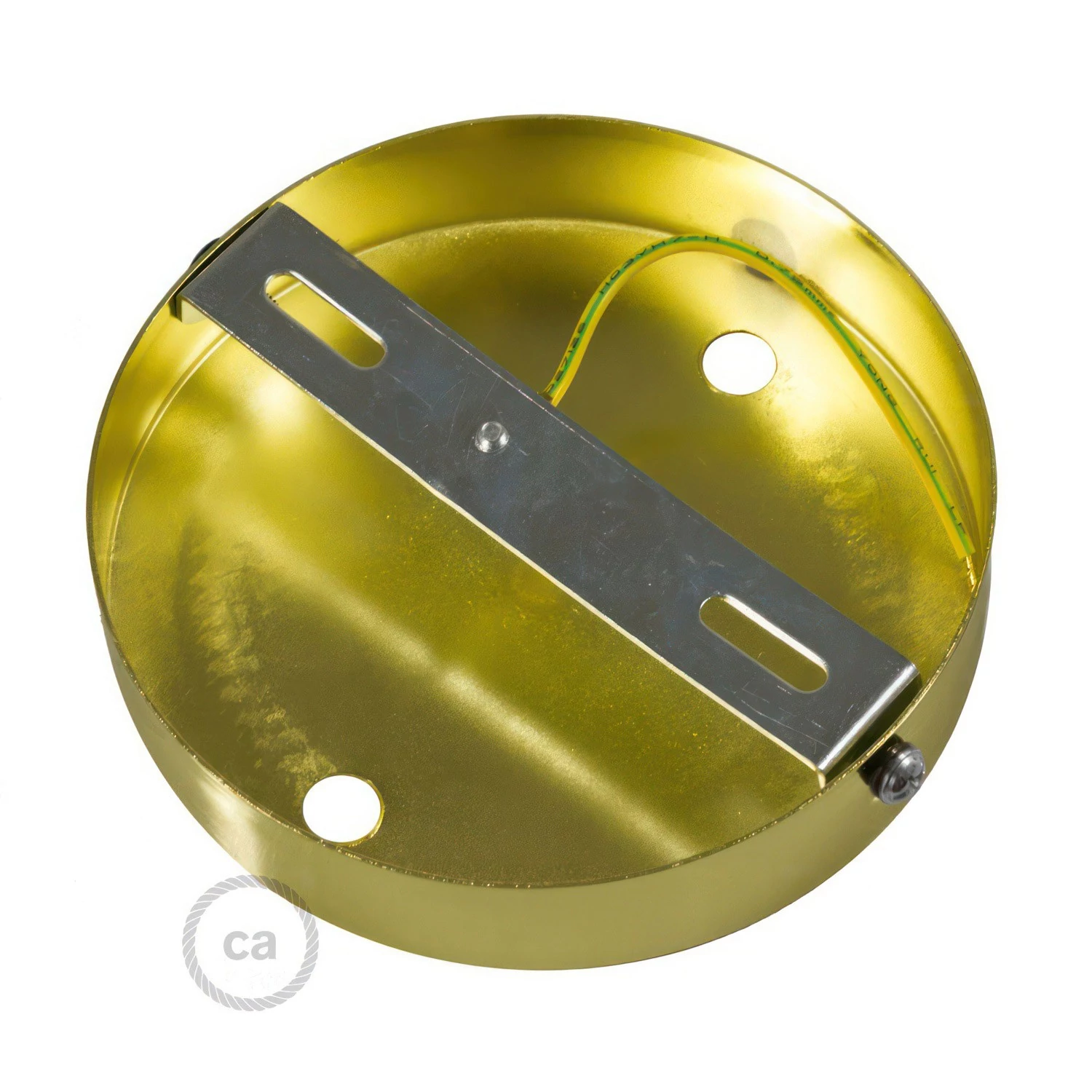 Strak design 2-gaats 120 mm. cilindrische metalen plafondkap