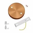 Strak design 2-gaats 120 mm. cilindrische metalen plafondkap