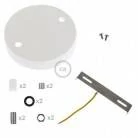 Strak design 2-gaats 120 mm. cilindrische metalen plafondkap