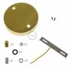 Strak design 2-gaats 120 mm. cilindrische metalen plafondkap