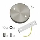 Strak design 2-gaats 120 mm. cilindrische metalen plafondkap