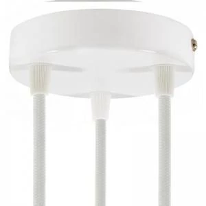Strak design 3-gaats 120 mm. cilindrische metalen plafondkap