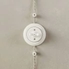 Porseleinen voet voor stopcontact en schakelaar/dimmer