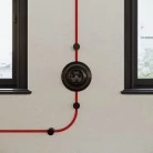 Porseleinen voet voor stopcontact en schakelaar/dimmer