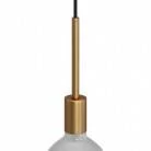 Cilindrische metalen E27 fittinghouder kit met 15 cm. trekontlaster