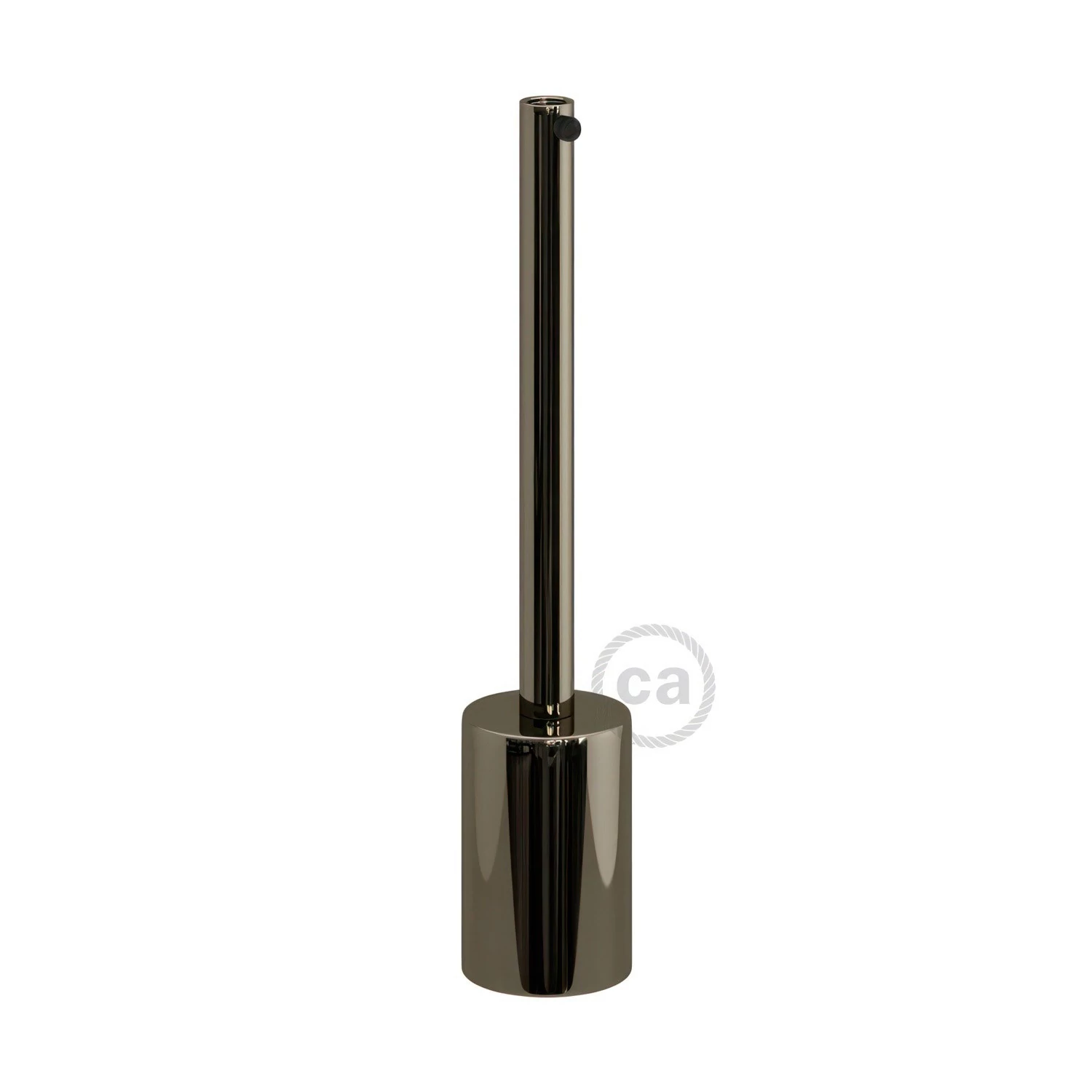 Cilindrische metalen E27 fittinghouder kit met 15 cm. trekontlaster