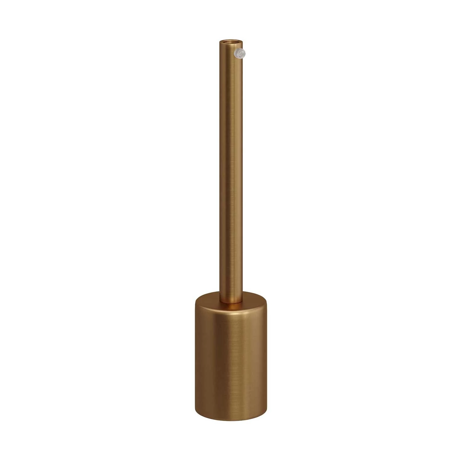 Cilindrische metalen E27 fittinghouder kit met 15 cm. trekontlaster