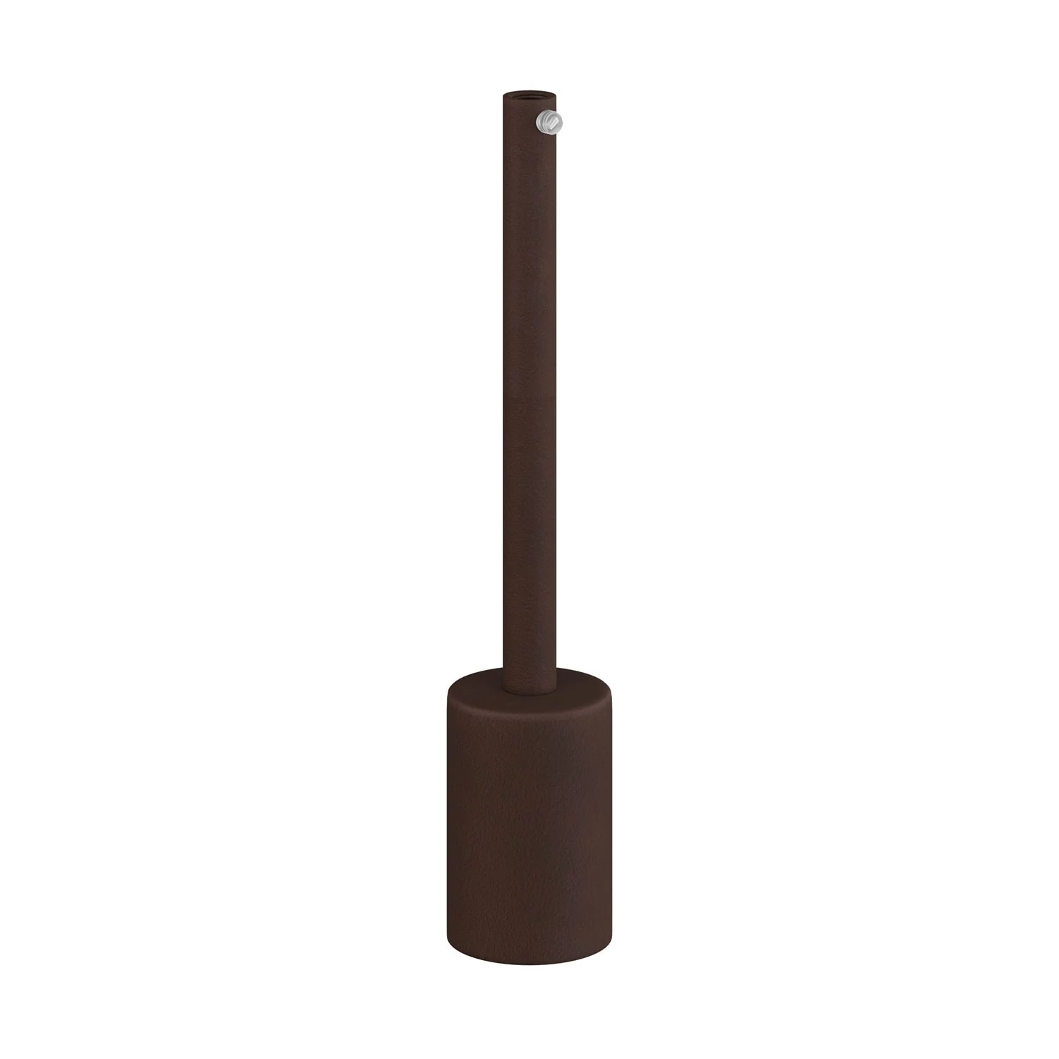 Cilindrische metalen E27 fittinghouder kit met 15 cm. trekontlaster