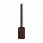 Cilindrische metalen E27 fittinghouder kit met 15 cm. trekontlaster