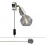 Spostaluce lamp en verstelbaar metalen scharnier