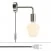Spostaluce metalen lamp met gebogen arm