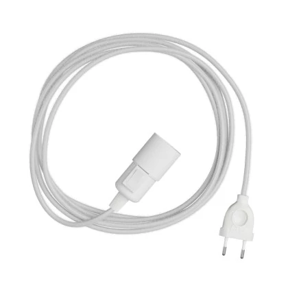 Snake Plug-in lamp met gekleurde textielkabel - RC01