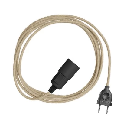Snake Plug-in lamp met gekleurde textielkabel - RN06