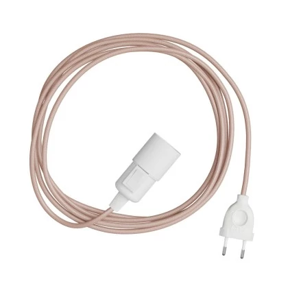 Snake Plug-in lamp met gekleurde textielkabel - RM16
