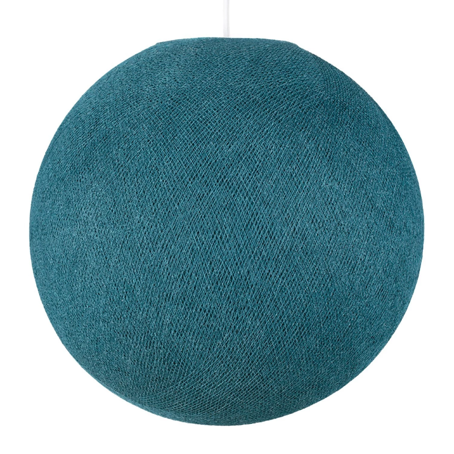 Sphere Lampenkap in vezel - 100% handgemaakt - polyester petrol blauw