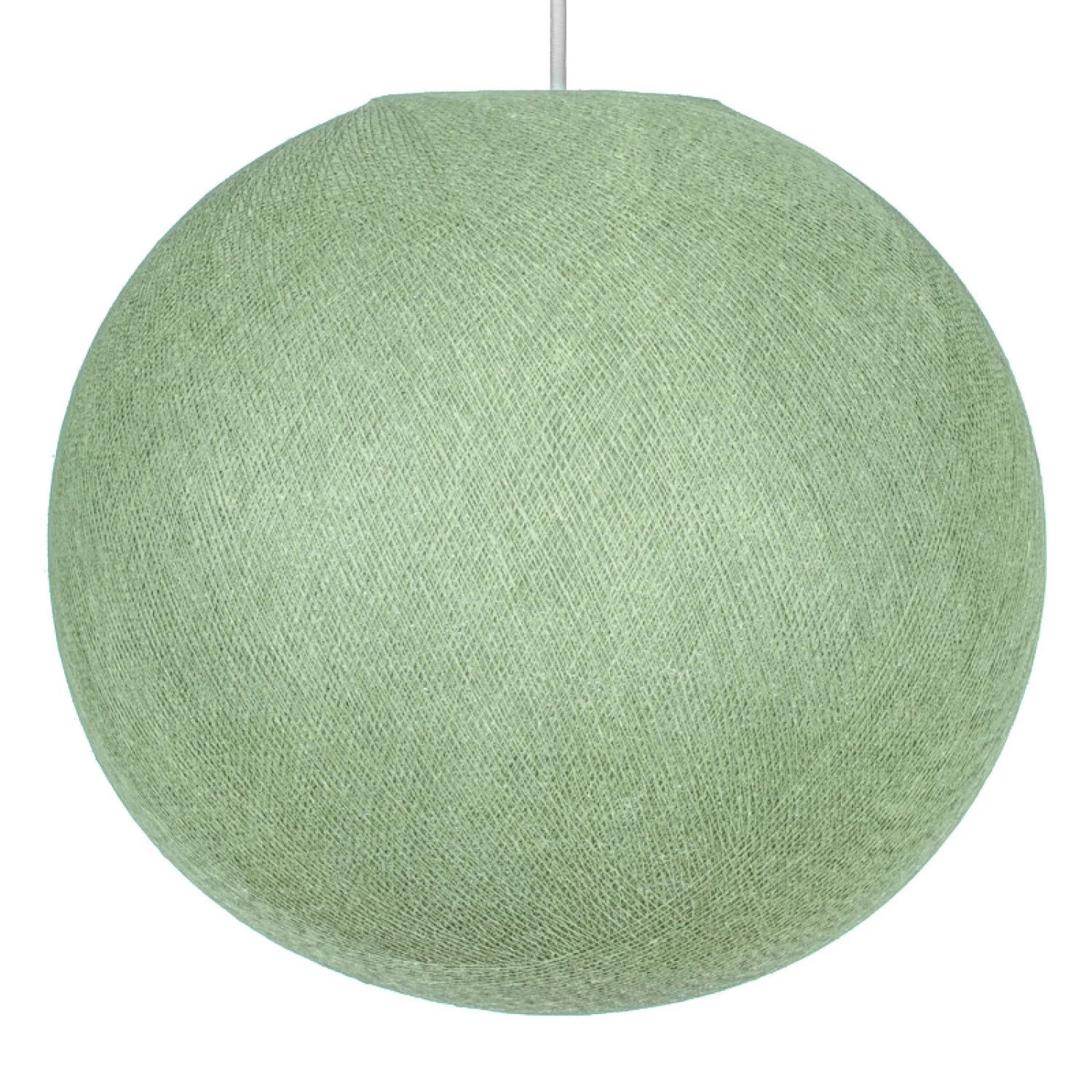 Sphere Lampenkap in vezel - 100% handgemaakt - polyester lichtgroen