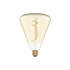 LED lamp in gouden glaskleur H06 Cone 140 8,8W E27 Dimbaar 2200K