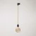 Vintage track hanglamp met porseleinen afwerking