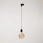 Vintage track hanglamp met porseleinen afwerking