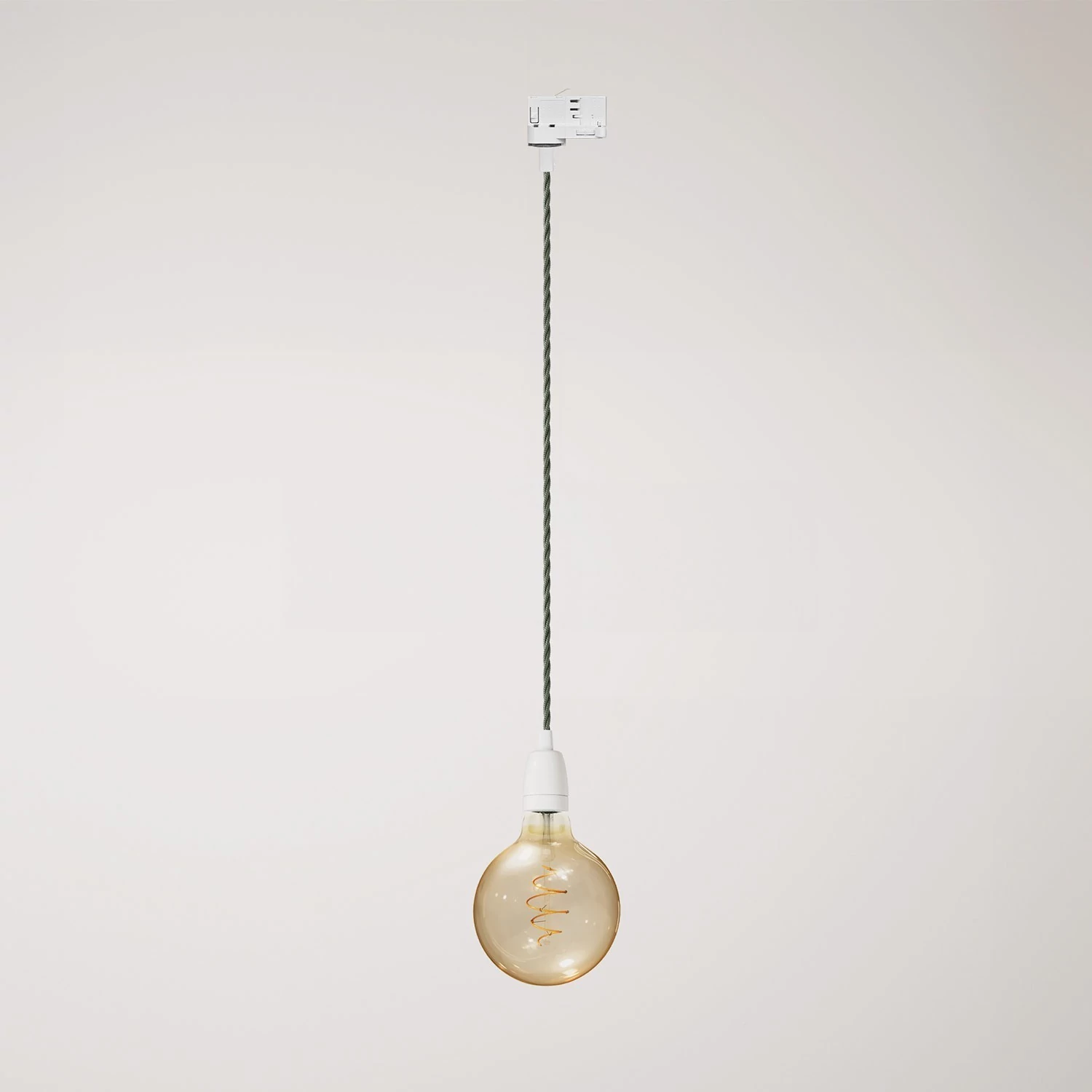 Klassieke track hanglamp met porseleinen afwerking