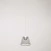 Hanglamp voor rails met smoky kegelvormige Ghost lamp