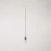 Vintage track hanglamp met gevlochten kabel