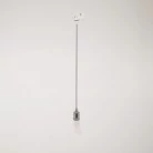 Vintage track hanglamp met gevlochten kabel