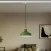 Bistrot rail hanglamp met lampenkap