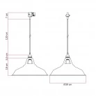 Harbour track lamp met kap