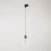 Hanglamp met gekartelde aluminium lamphouder voor rails