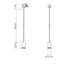 Enkele spot Mini Spotlight GU1d0 voor rails