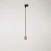 Hanglamp met satijnen metalen rand