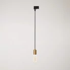 Hanglamp met satijnen metalen rand