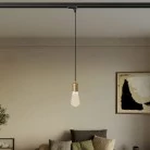 Hanglamp met satijnen metalen rand