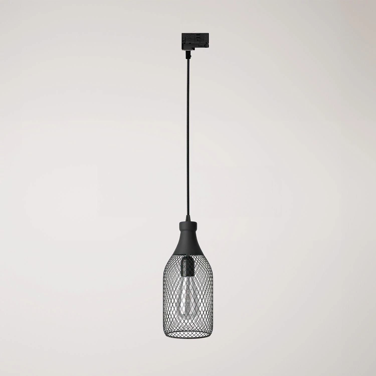 Hanglamp met Jéroboam lampenkap voor rails