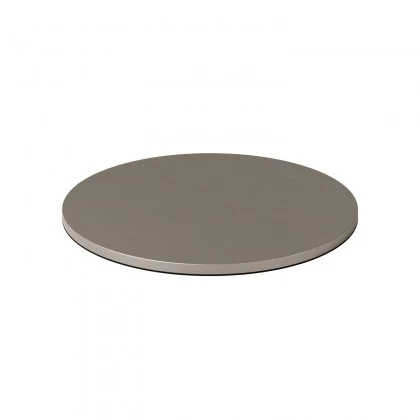 Ronde metalen voet voor tafellamp MAG-Y - geborsteld titanium
