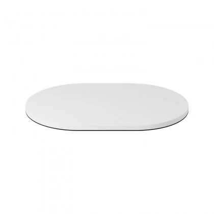 Ovale metalen voet voor tafellamp MAG-Y - mat wit